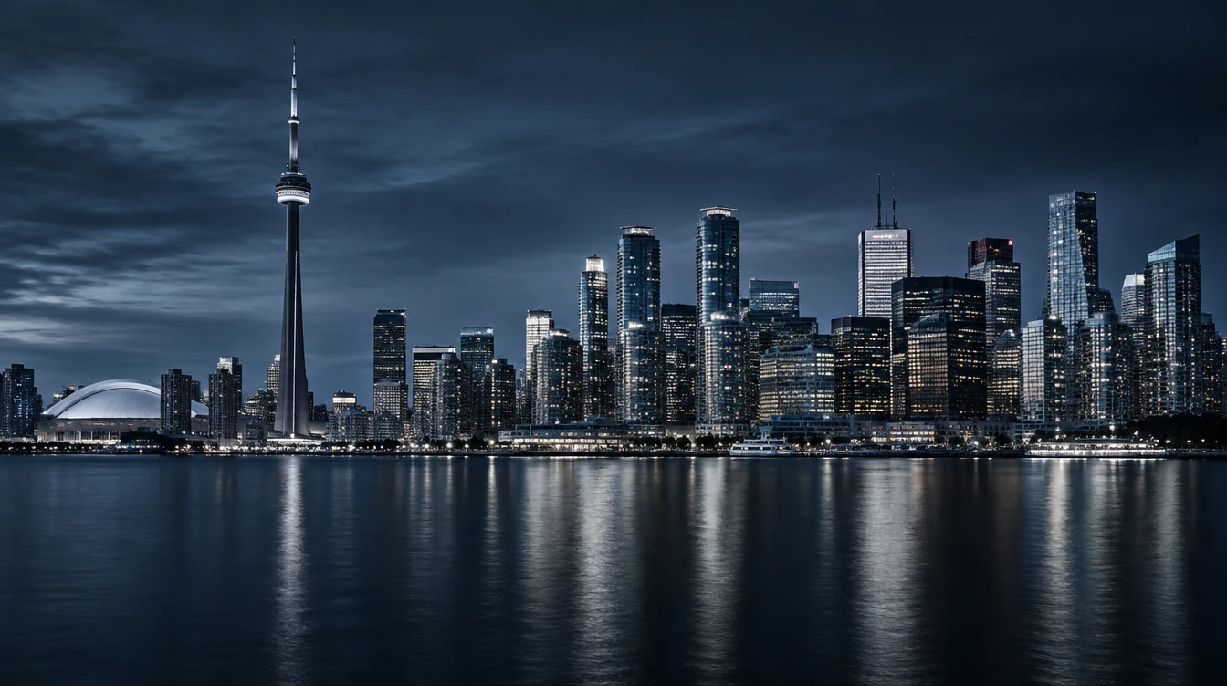 Illustrative Toronto waterfront skyline